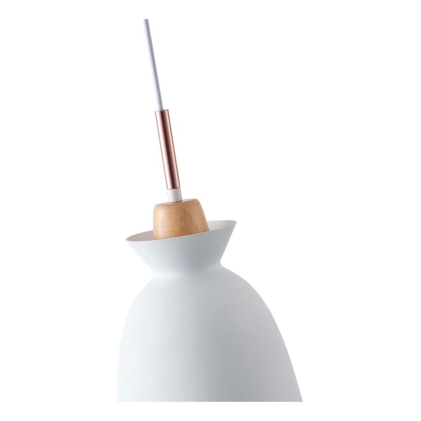 Suspension filaire 1xE27/15W/230V blanc d. 19,5 cm