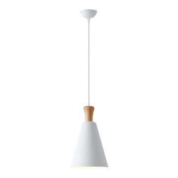 Suspension filaire 1xE27/15W/230V blanc d. 20 cm