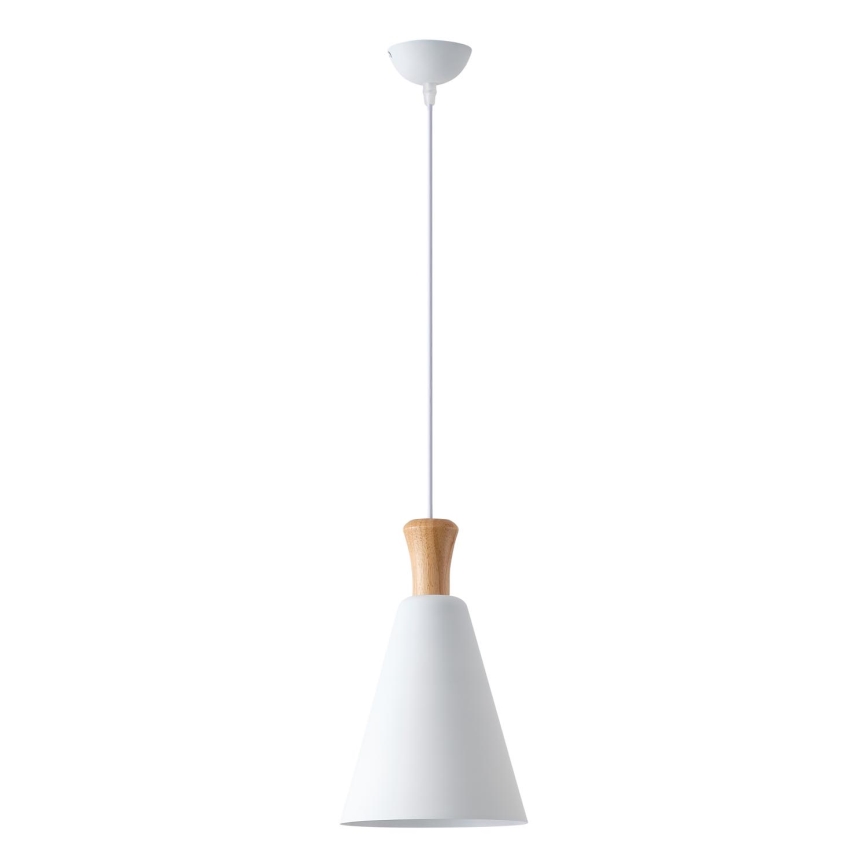 Suspension filaire 1xE27/15W/230V blanc d. 20 cm