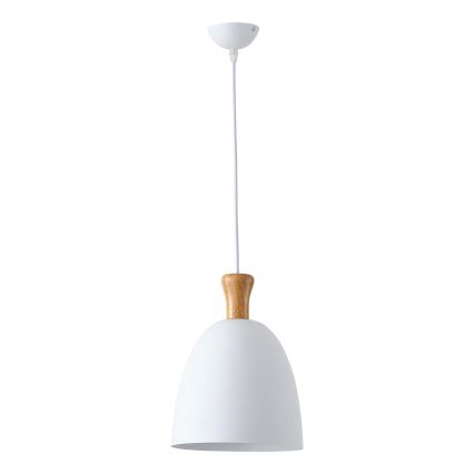 Suspension filaire 1xE27/15W/230V blanc d. 23 cm