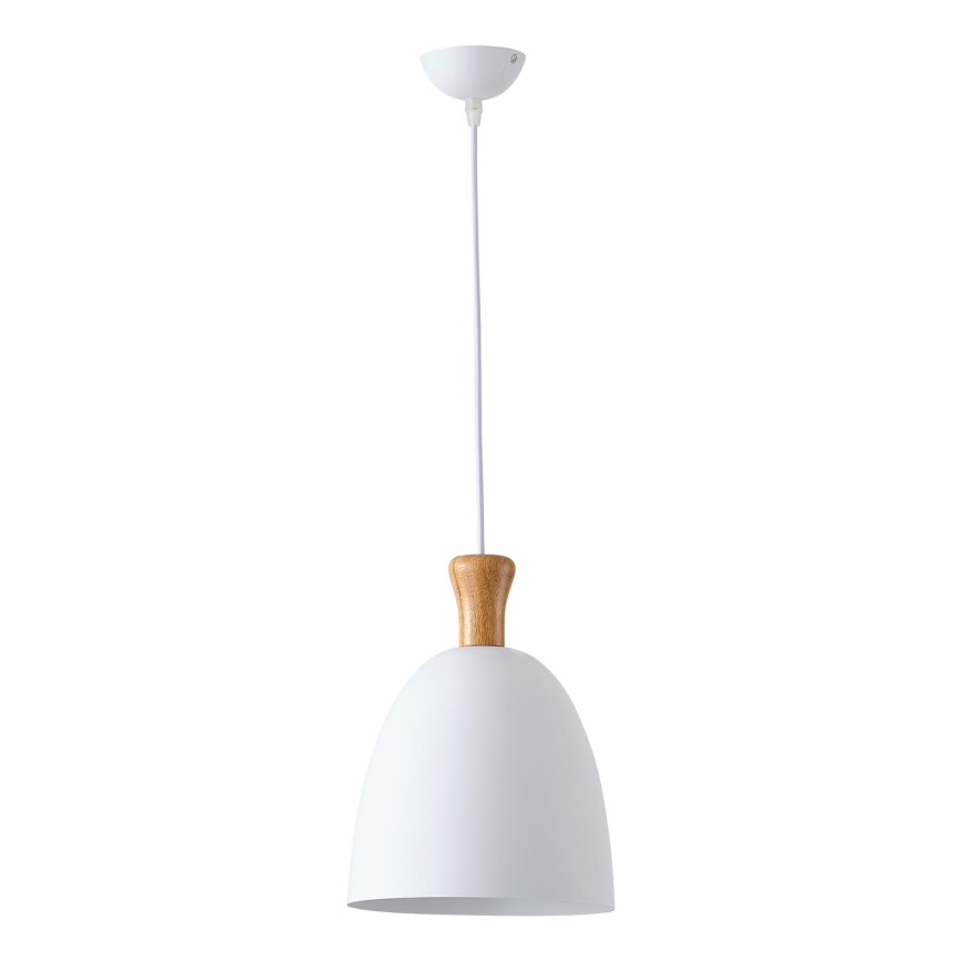Suspension filaire 1xE27/15W/230V blanc d. 23 cm