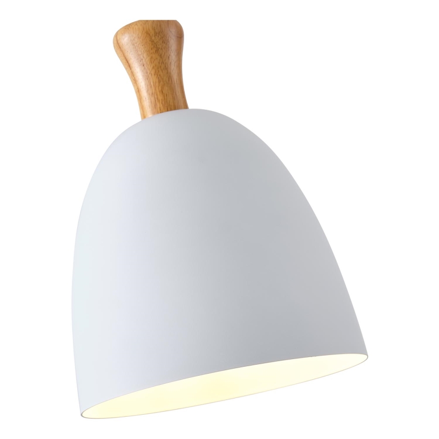 Suspension filaire 1xE27/15W/230V blanc d. 23 cm
