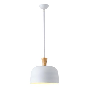 Suspension filaire 1xE27/15W/230V blanc d. 27 cm