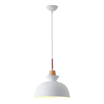 Suspension filaire 1xE27/15W/230V blanc d. 28 cm