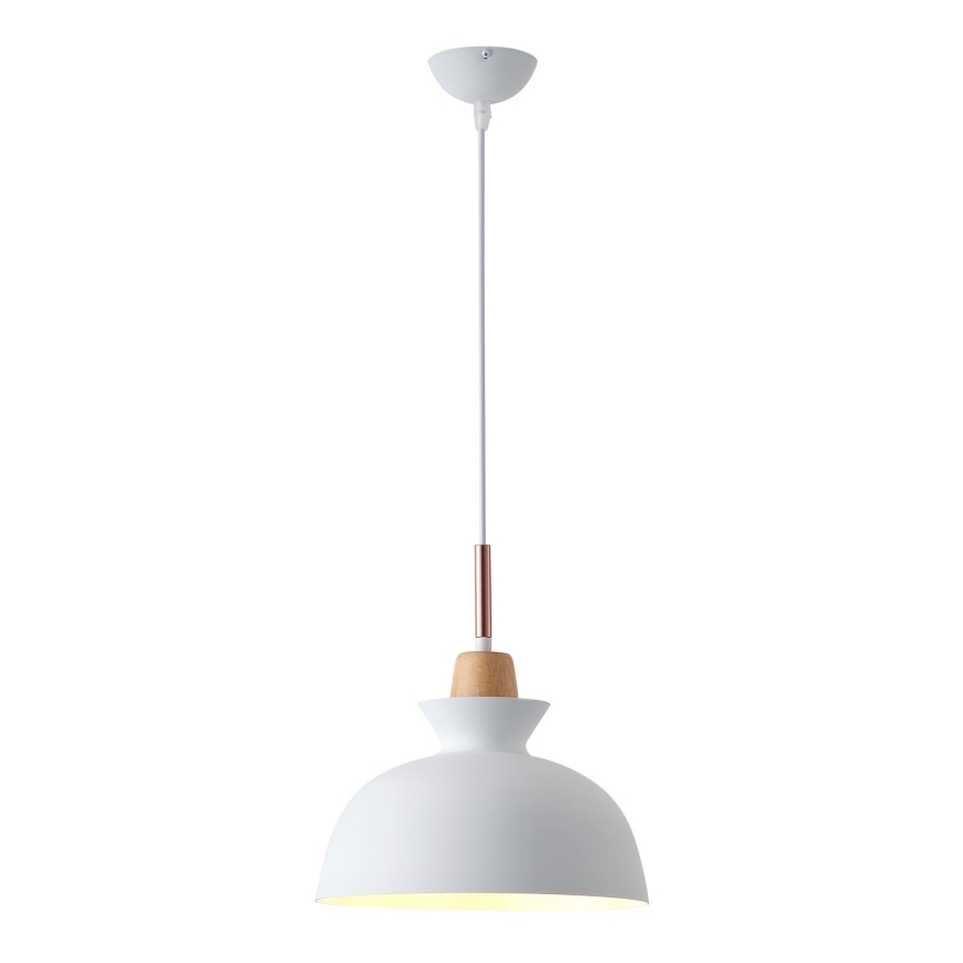 Suspension filaire 1xE27/15W/230V blanc d. 28 cm