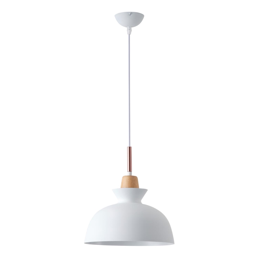 Suspension filaire 1xE27/15W/230V blanc d. 28 cm