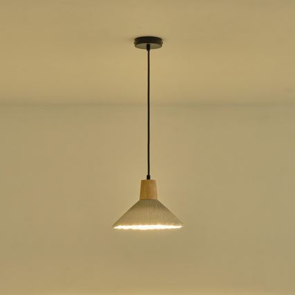 Suspension filaire 1xE27/15W/230V crème