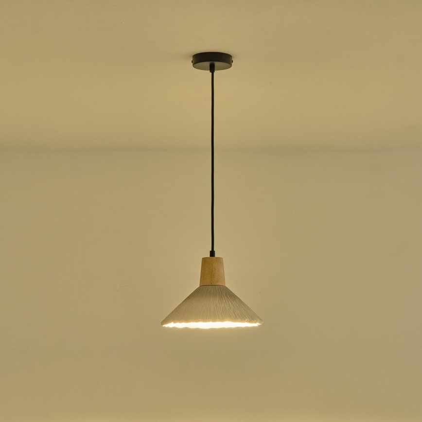 Suspension filaire 1xE27/15W/230V crème