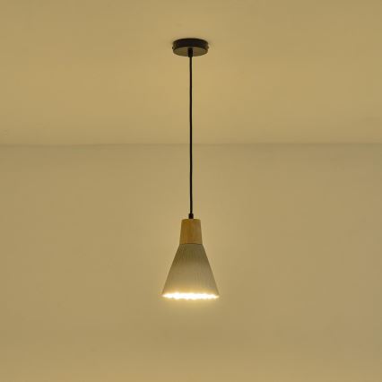 Suspension filaire 1xE27/15W/230V crème