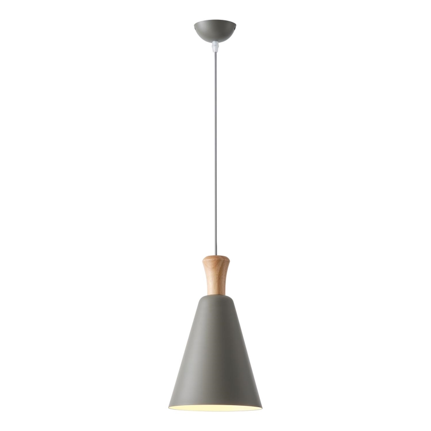 Suspension filaire 1xE27/15W/230V gris d. 20 cm