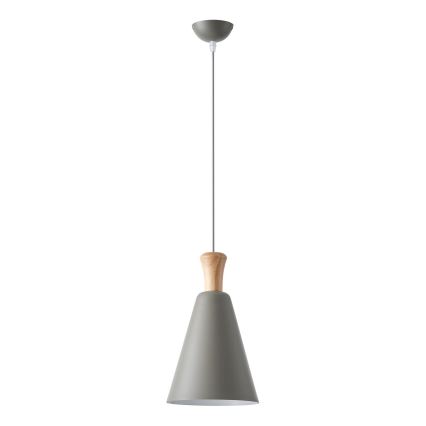 Suspension filaire 1xE27/15W/230V gris d. 20 cm