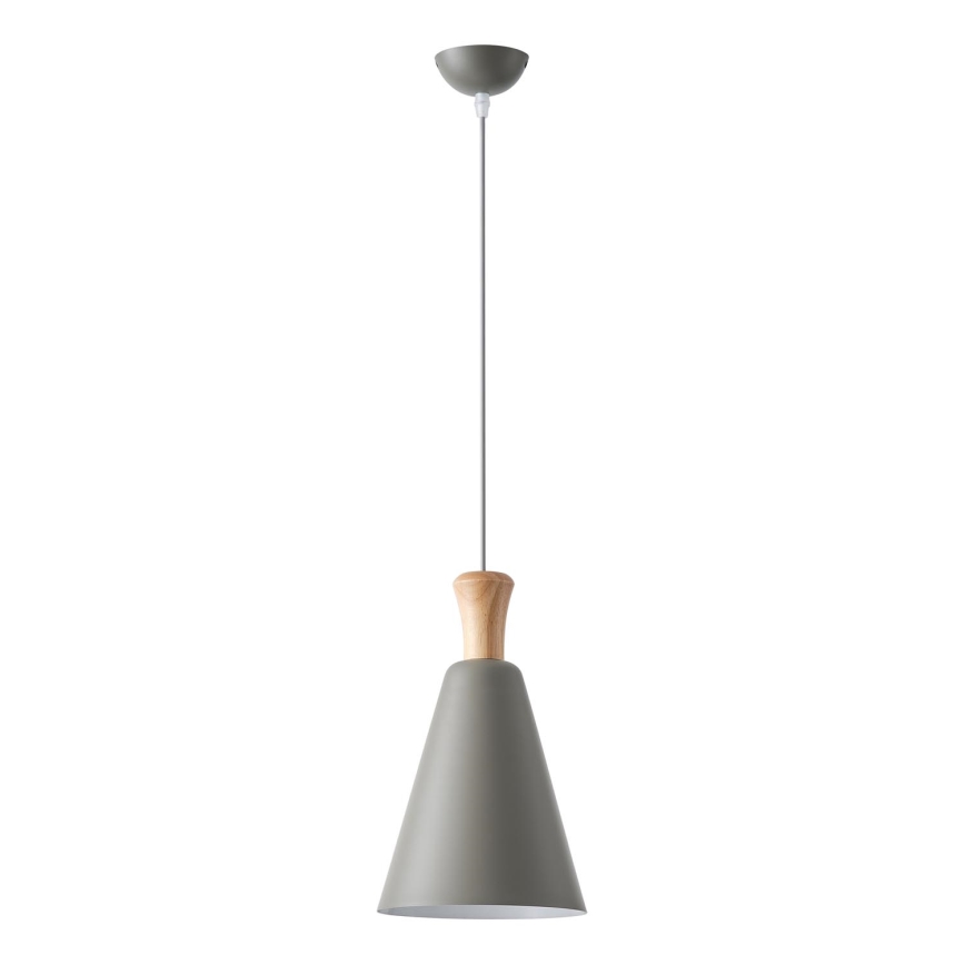 Suspension filaire 1xE27/15W/230V gris d. 20 cm