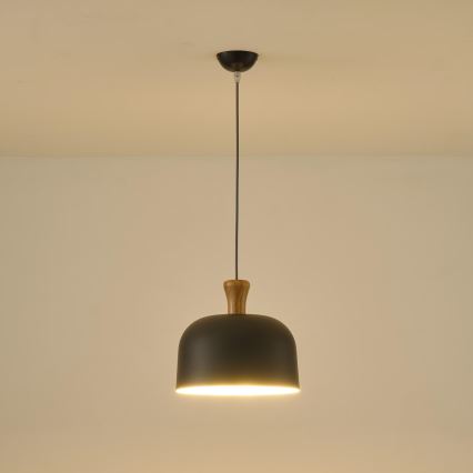 Suspension filaire 1xE27/15W/230V gris d. 27 cm