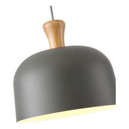 Suspension filaire 1xE27/15W/230V gris d. 27 cm