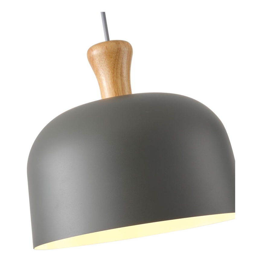 Suspension filaire 1xE27/15W/230V gris d. 27 cm