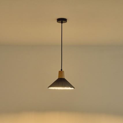 Suspension filaire 1xE27/15W/230V gris