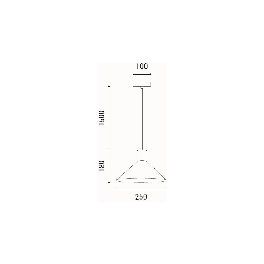 Suspension filaire 1xE27/15W/230V gris