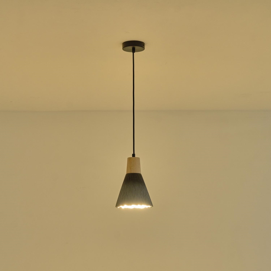 Suspension filaire 1xE27/15W/230V gris