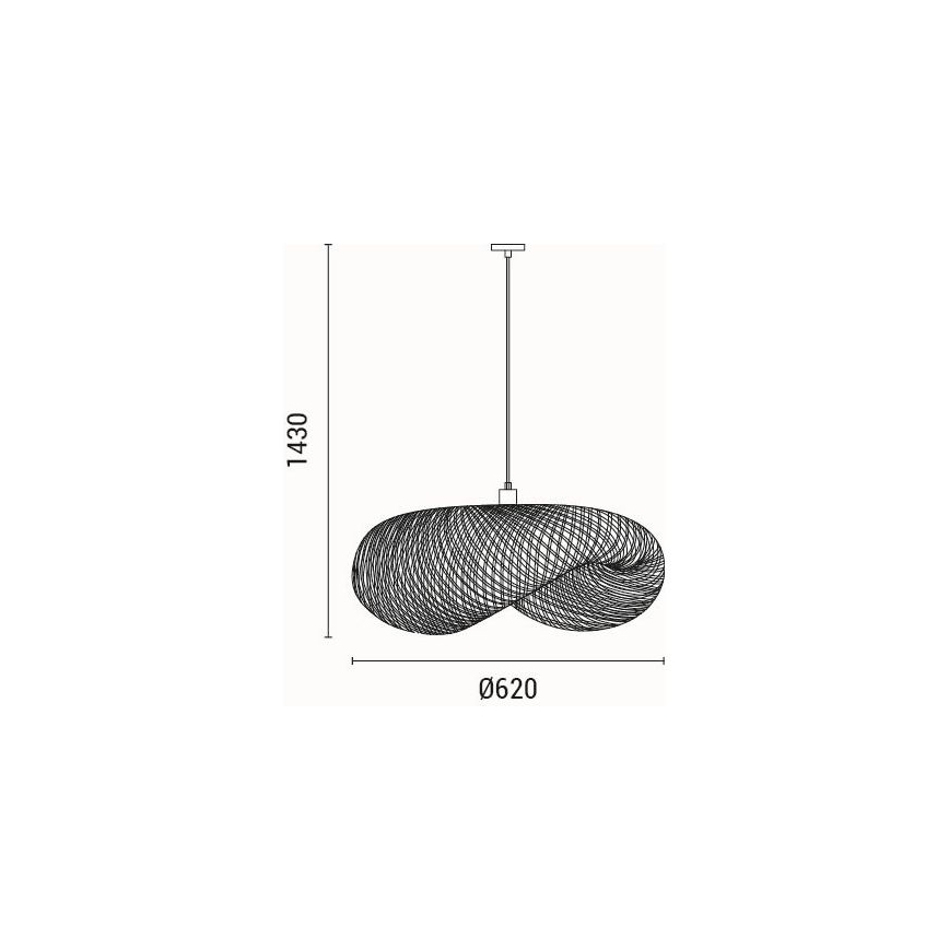 Suspension filaire 1xE27/15W/230V