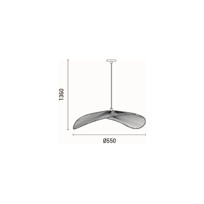 Suspension filaire 1xE27/15W/230V