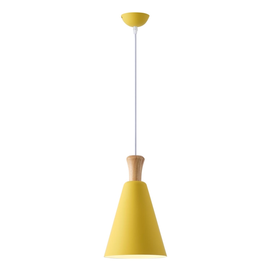Suspension filaire 1xE27/15W/230V jaune d. 20 cm