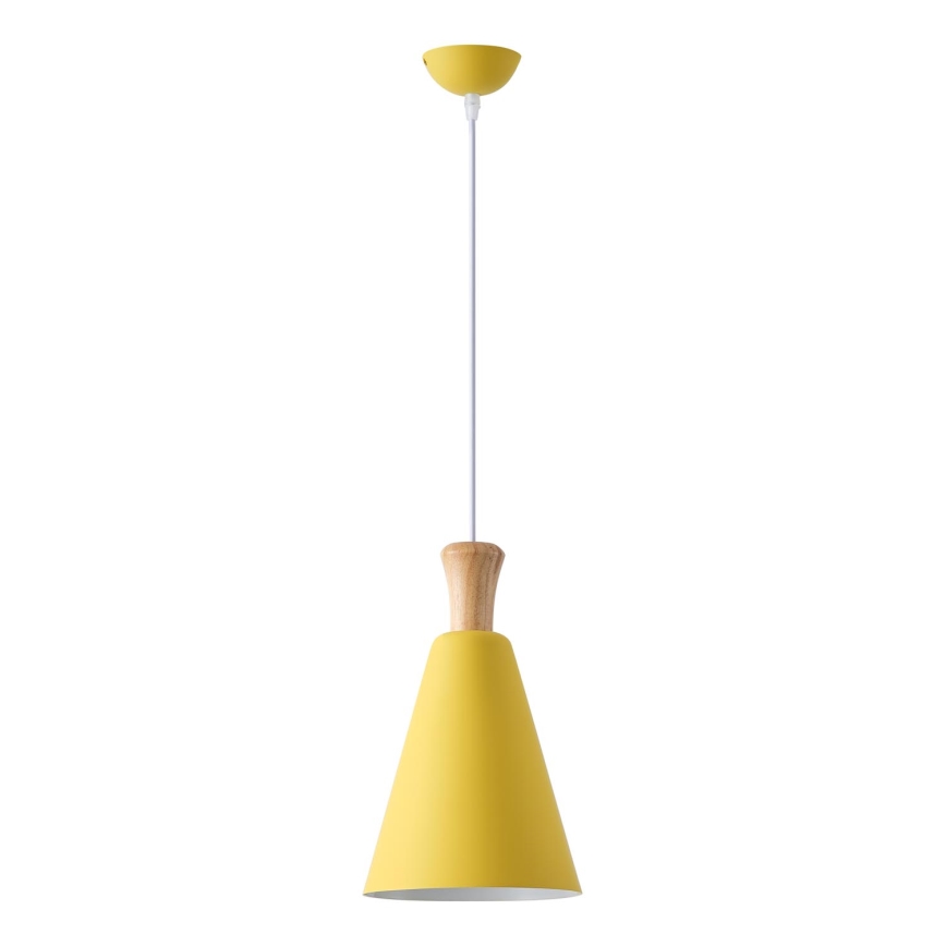 Suspension filaire 1xE27/15W/230V jaune d. 20 cm