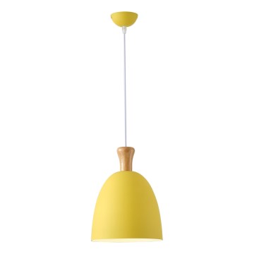 Suspension filaire 1xE27/15W/230V jaune d. 23 cm