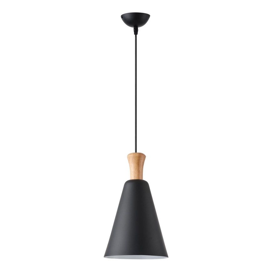 Suspension filaire 1xE27/15W/230V noir d. 20 cm