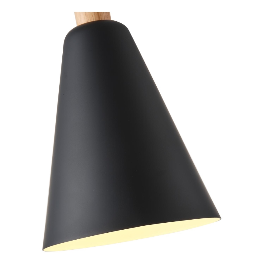 Suspension filaire 1xE27/15W/230V noir d. 20 cm