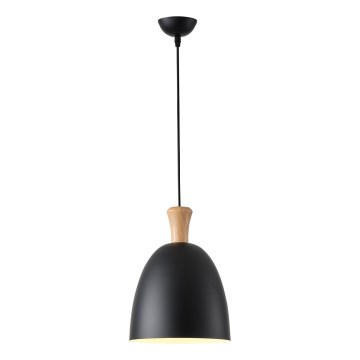 Suspension filaire 1xE27/15W/230V noir d. 23 cm