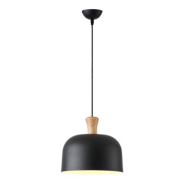 Suspension filaire 1xE27/15W/230V noir d. 27 cm