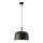 Suspension filaire 1xE27/15W/230V noir d. 27 cm
