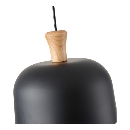 Suspension filaire 1xE27/15W/230V noir d. 27 cm