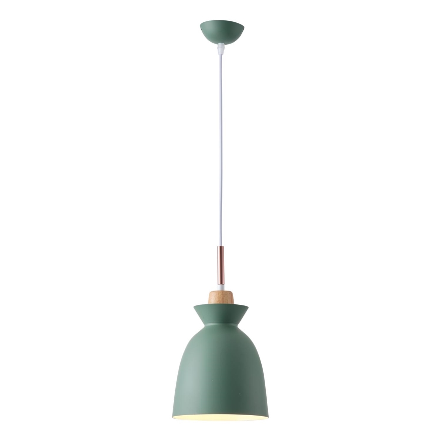 Suspension filaire 1xE27/15W/230V vert d. 19,5 cm