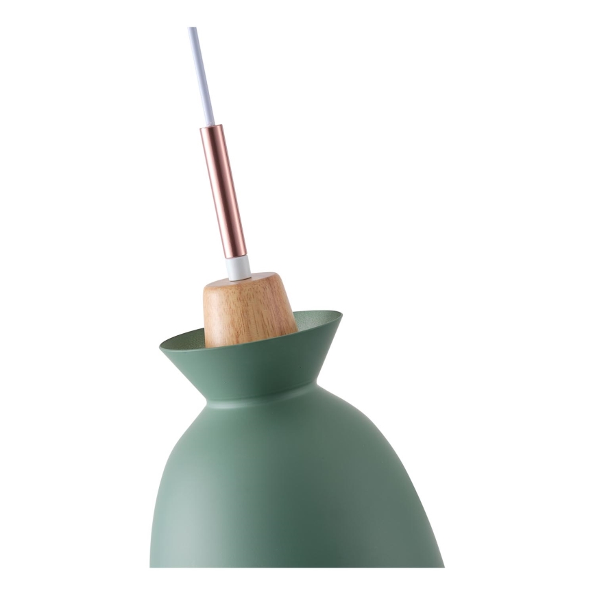 Suspension filaire 1xE27/15W/230V vert d. 19,5 cm