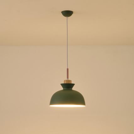Suspension filaire 1xE27/15W/230V vert d. 28 cm