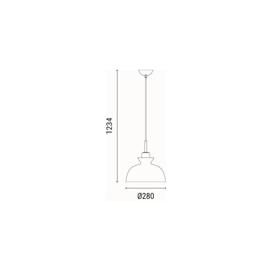 Suspension filaire 1xE27/15W/230V vert d. 28 cm