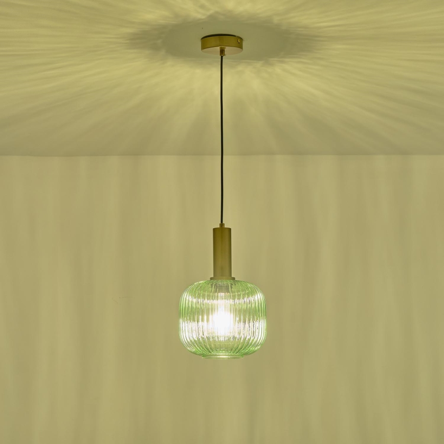 Suspension filaire 1xE27/15W/230V vert pr. 20 cm