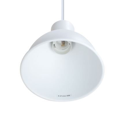 Suspension filaire 1xE27/40W/230V hêtre/blanc