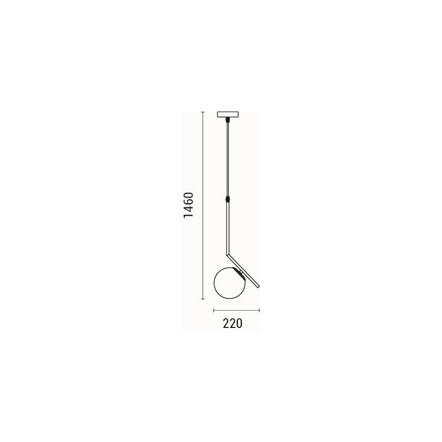 Suspension filaire 1xE27/40W/230V laiton