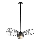 Suspension filaire 1xE27/40W/230V noir