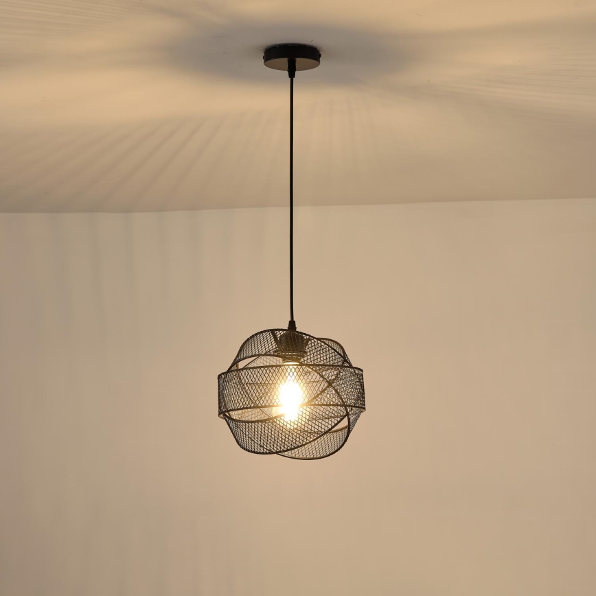 Suspension filaire 1xE27/40W/230V noir