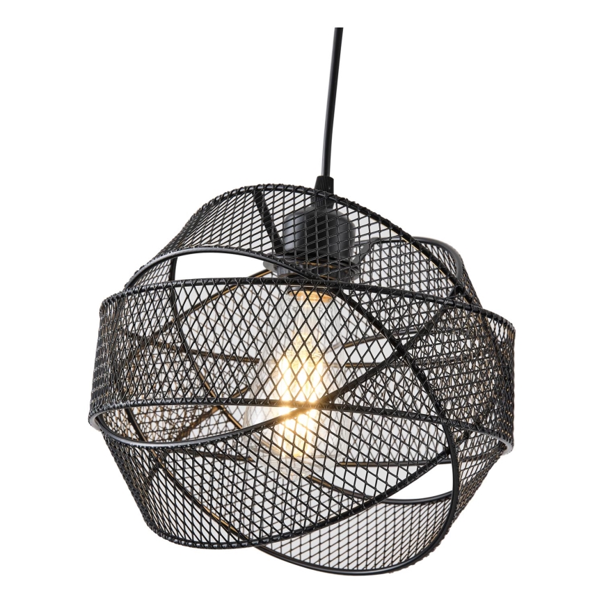 Suspension filaire 1xE27/40W/230V noir