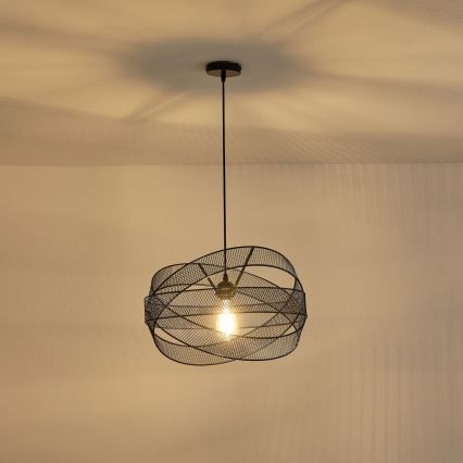 Suspension filaire 1xE27/40W/230V noir