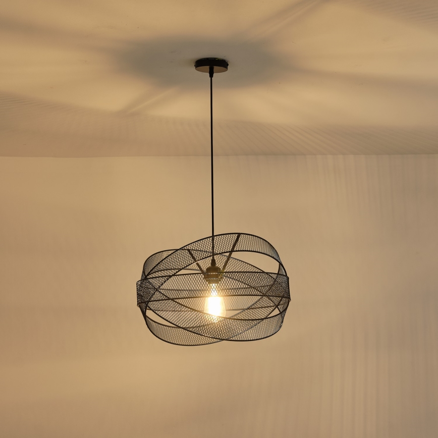 Suspension filaire 1xE27/40W/230V noir