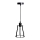 Suspension filaire 1xE27/60W/230V d. 15 cm noir