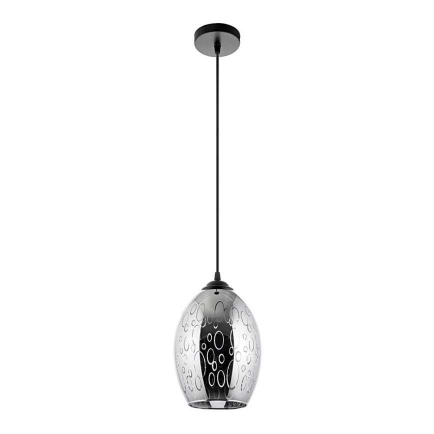 Suspension filaire 1xE27/60W/230V d. 16 cm noir