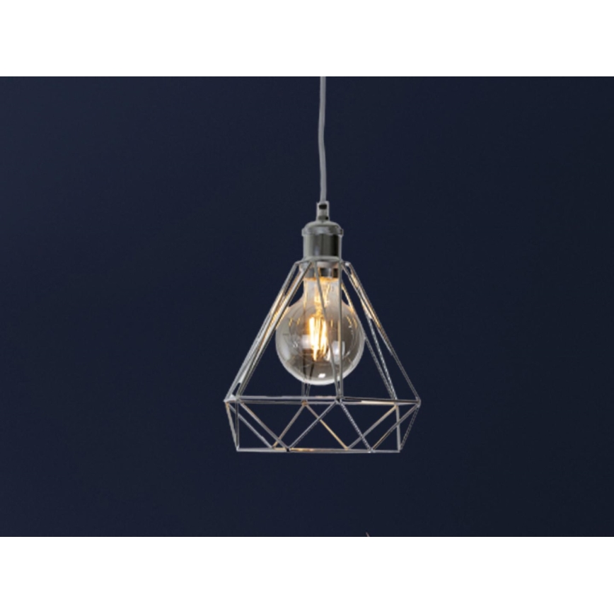 Suspension filaire 1xE27/60W/230V d. 22 cm chrome brillant