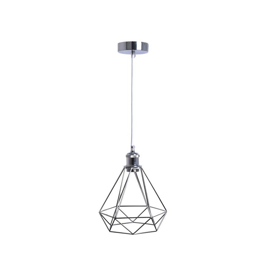 Suspension filaire 1xE27/60W/230V d. 22 cm chrome brillant