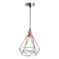 Suspension filaire 1xE27/60W/230V d. 22 cm cuivre